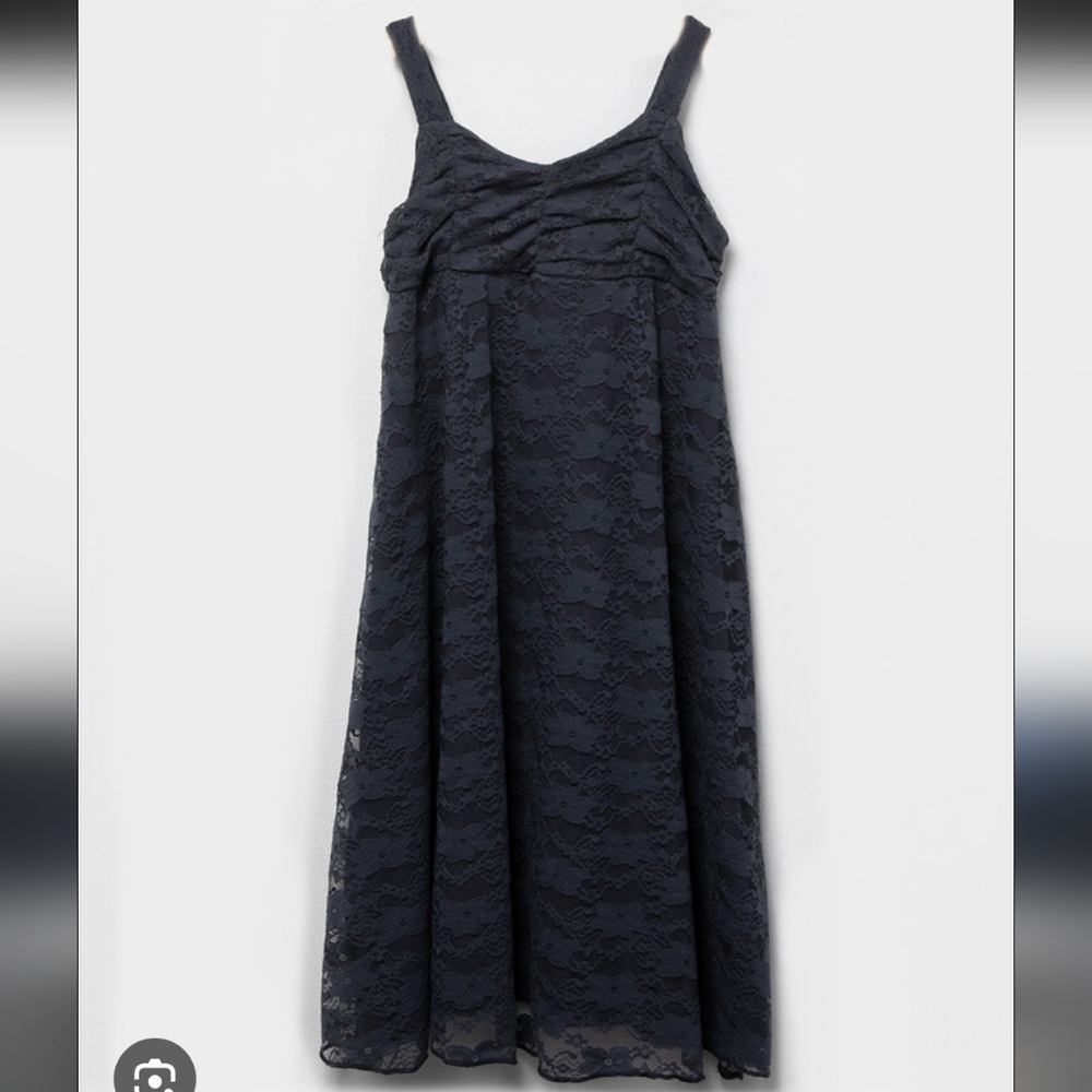GIRL'S Full‎ Tilt Lace Ruched Dress In Dusk Sz XSmall